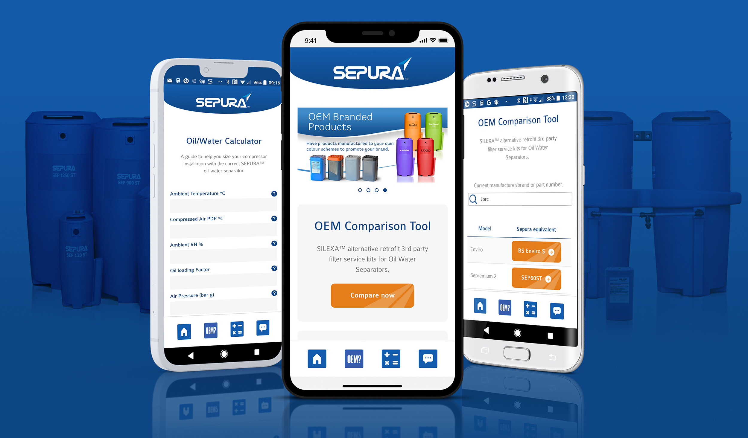 New SEPURA™ app makes product selection even easier
